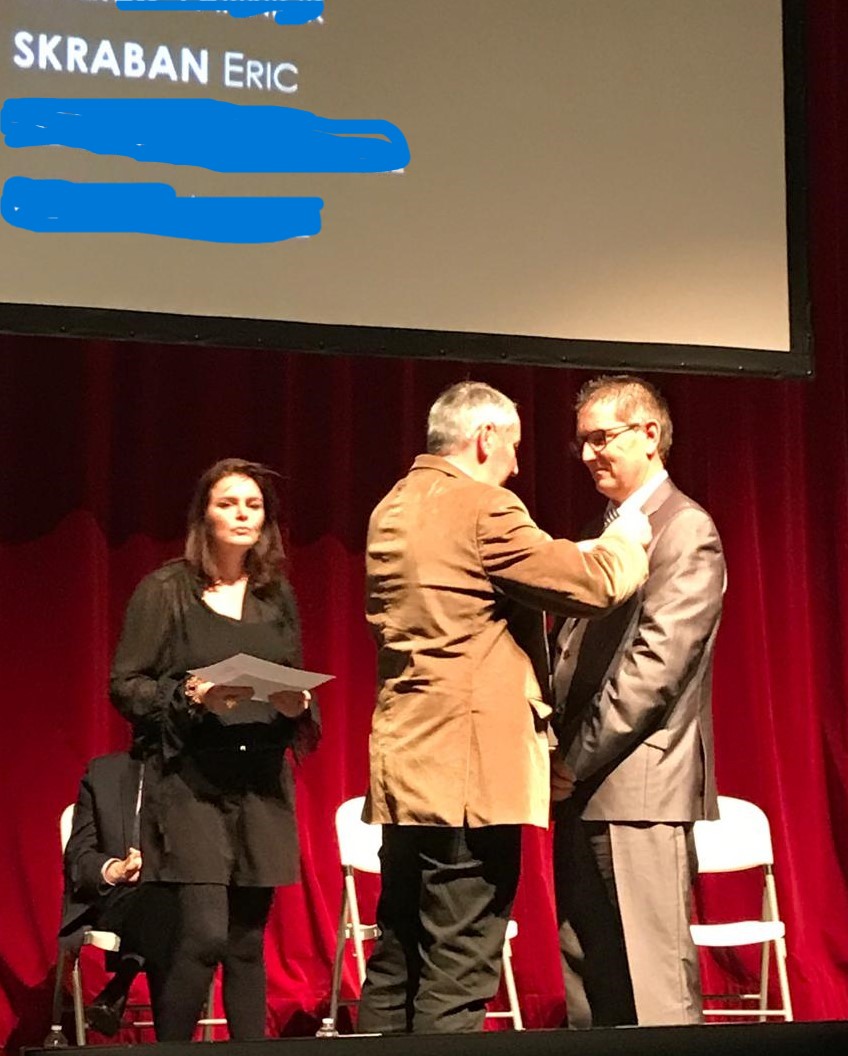 Remise de la médaille de bronze de la jeunesse, des sports et des associations.