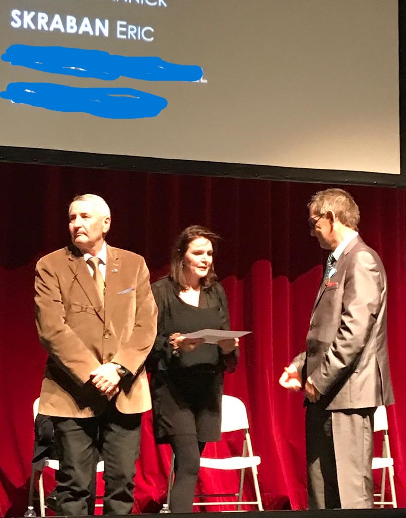 Remise de la médaille de bronze de la jeunesse, des sports et des associations.